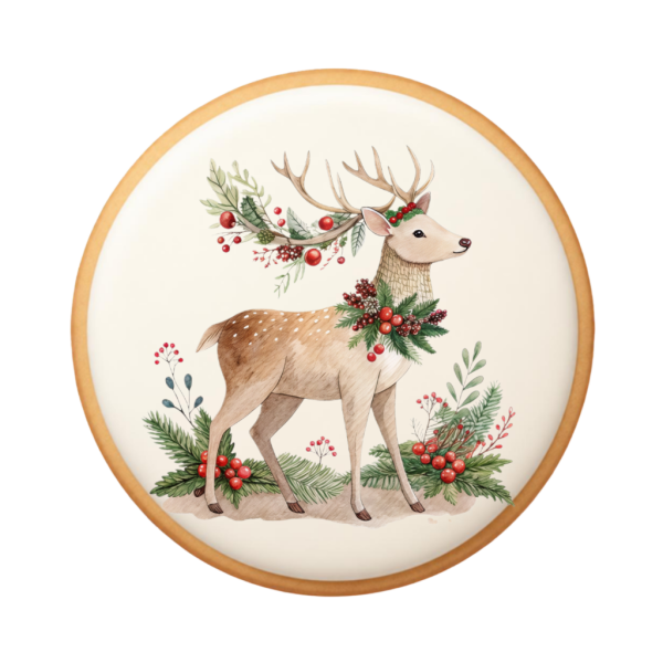 Vintage Christmas Reindeer 01