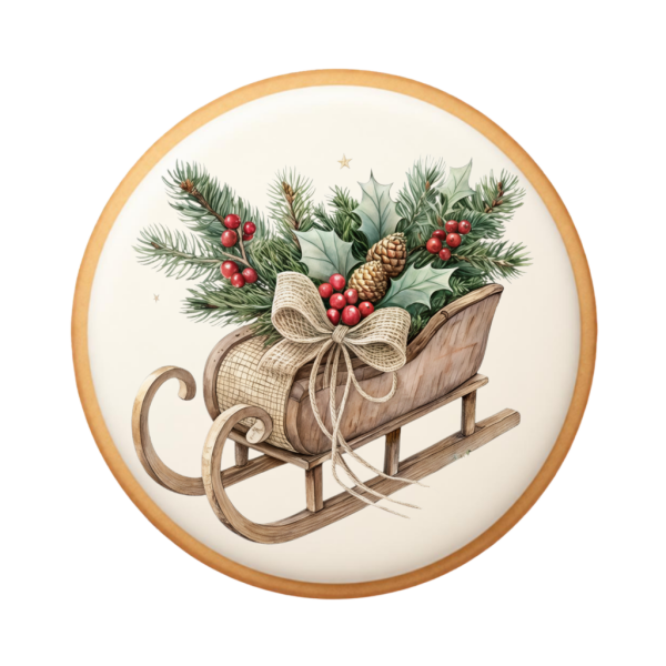 Vintage Christmas Sleigh 01