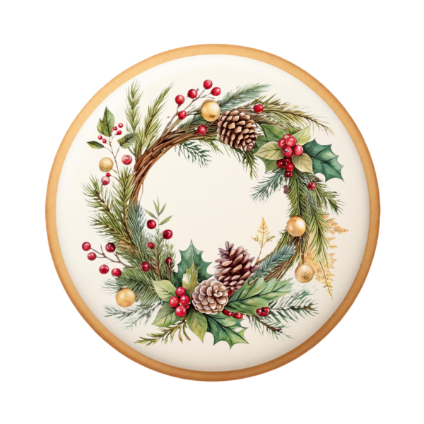 Vintage Christmas Wreath 02