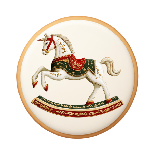 Vintage Christmas Rocking Horse 01